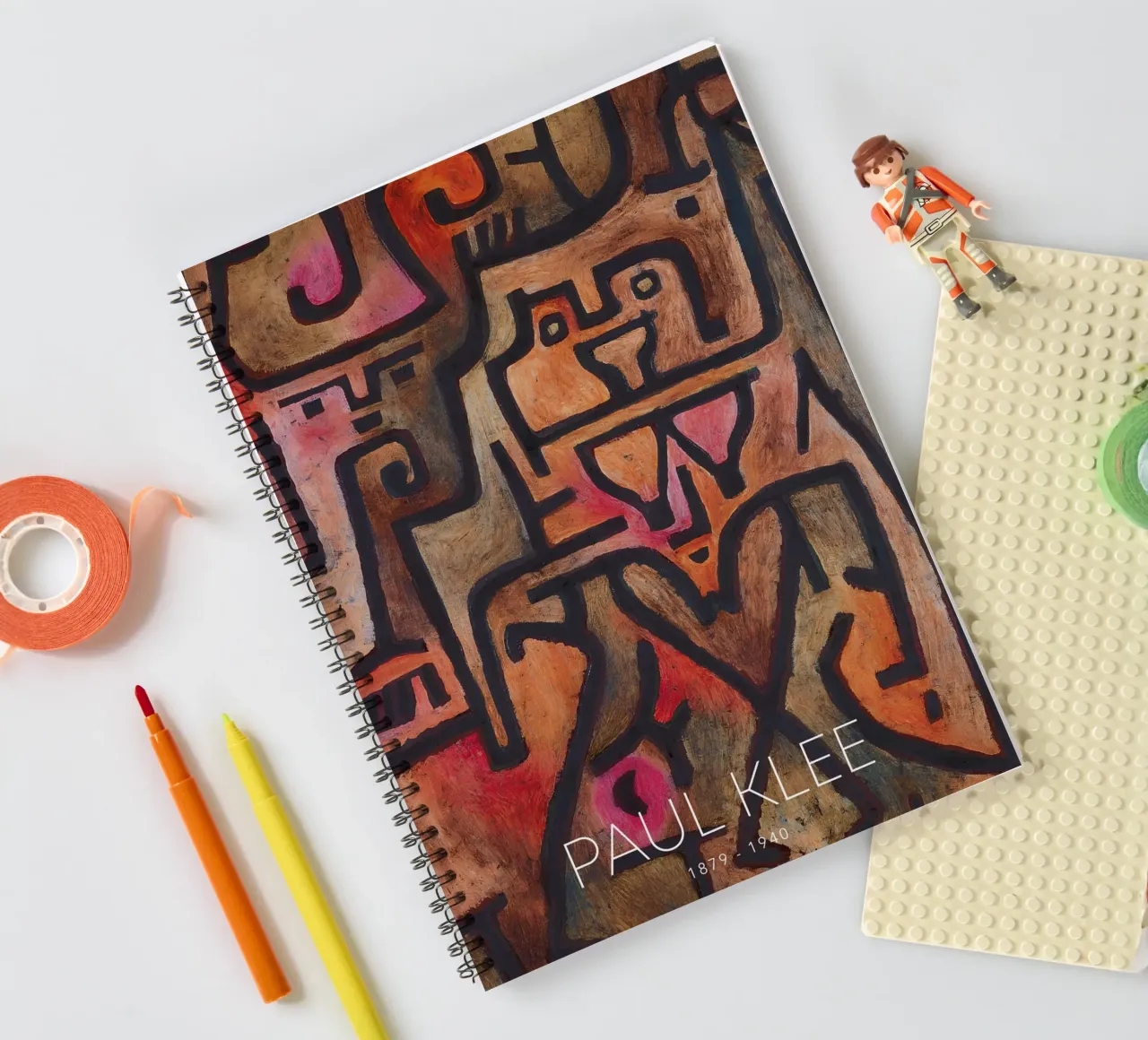 Paul Klee Formas entrelazadas - Abstracto Bauhaus cuaderno de espiral de NorwesClub