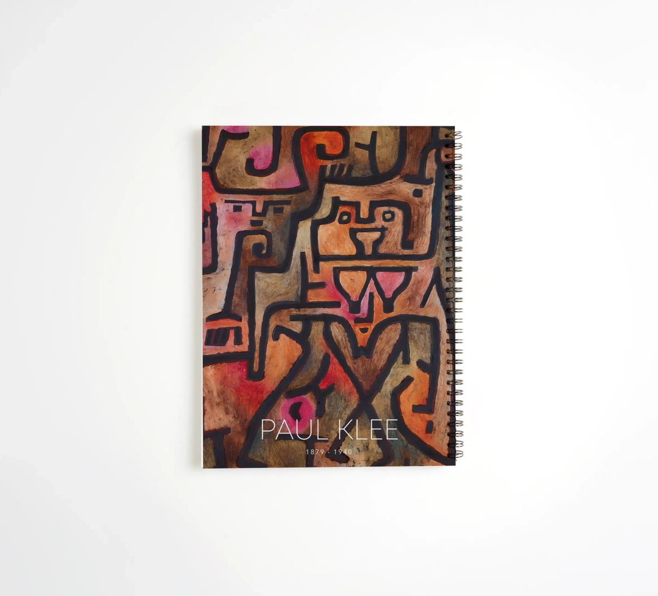 Paul Klee Interlocking Forms - Abstract Bauhaus spiral notebook by NorwesClub