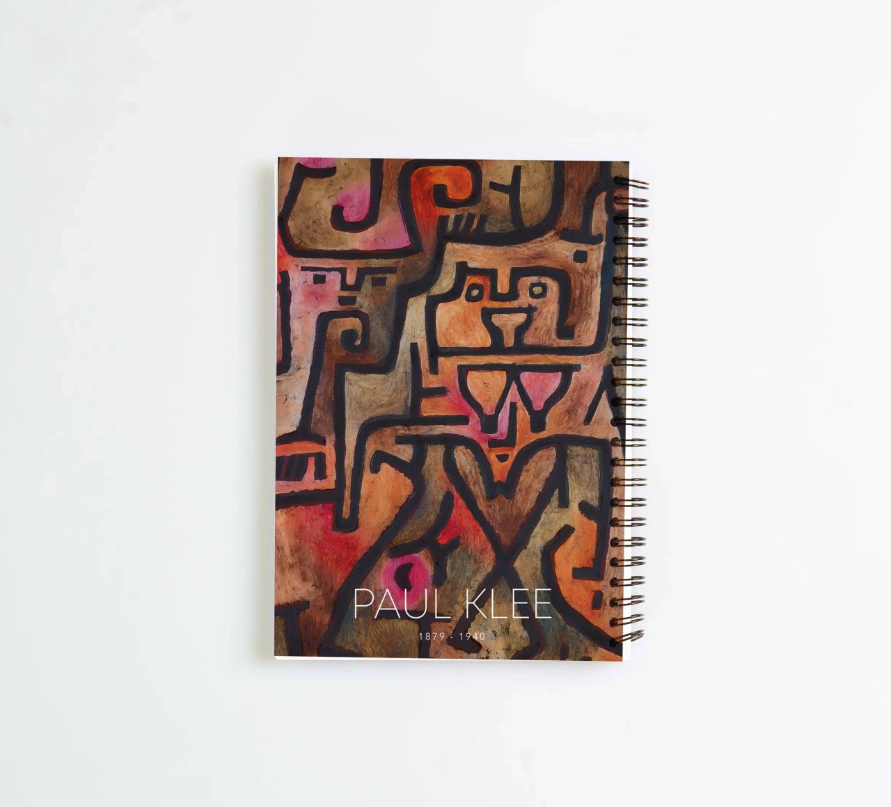 Paul Klee Interlocking Forms - Abstract Bauhaus spiral notebook by NorwesClub