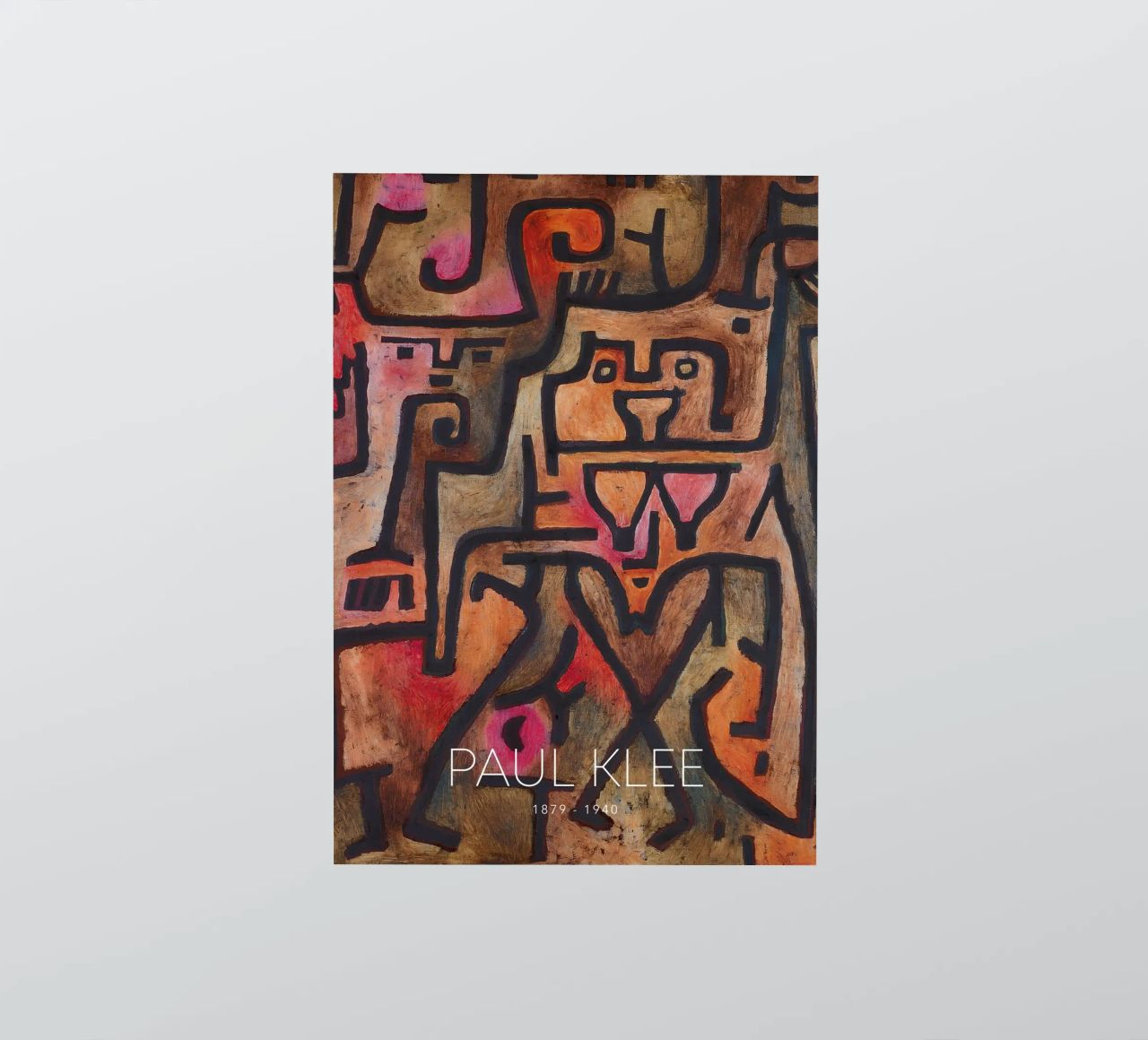 Paul Klee Interlocking Forms - Abstract Bauhaus sticker by NorwesClub