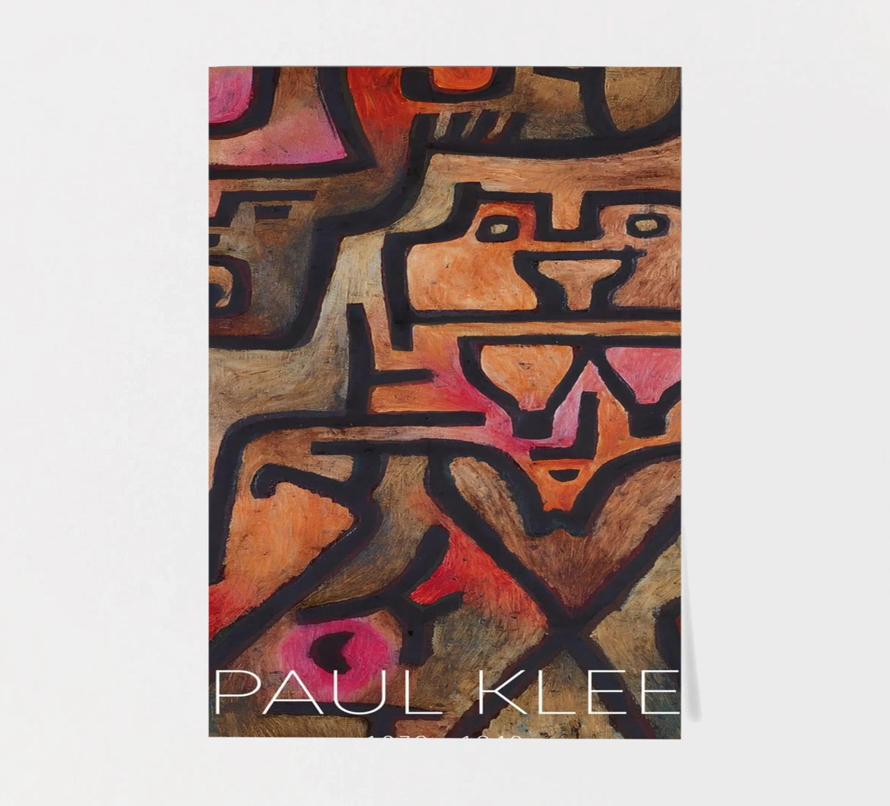 Paul Klee Interlocking Forms - Abstract Bauhaus sticker sheet by NorwesClub