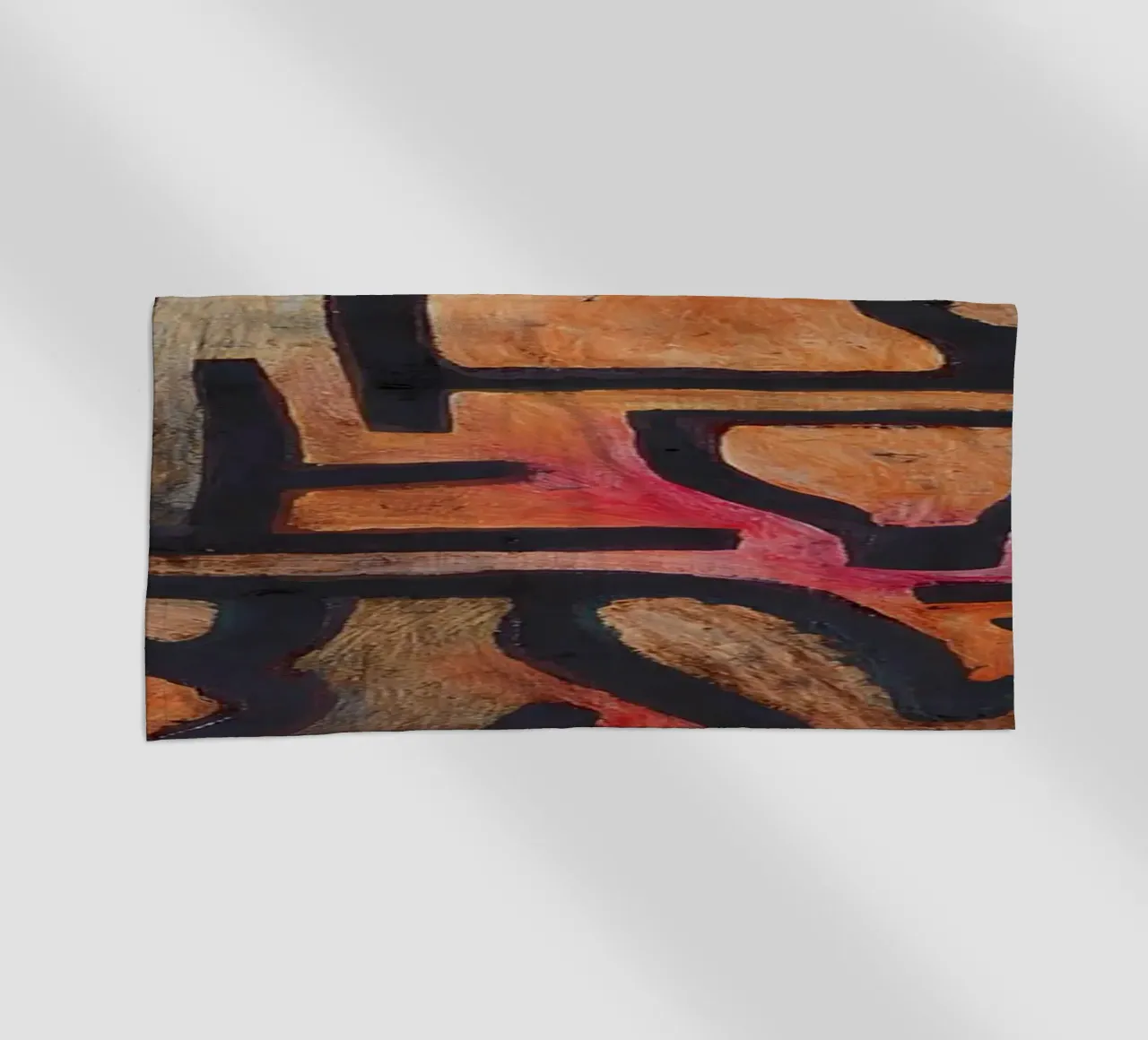 Paul Klee Ineinandergreifende Formen - Abstraktes Bauhaus Strandtuch von NorwesClub