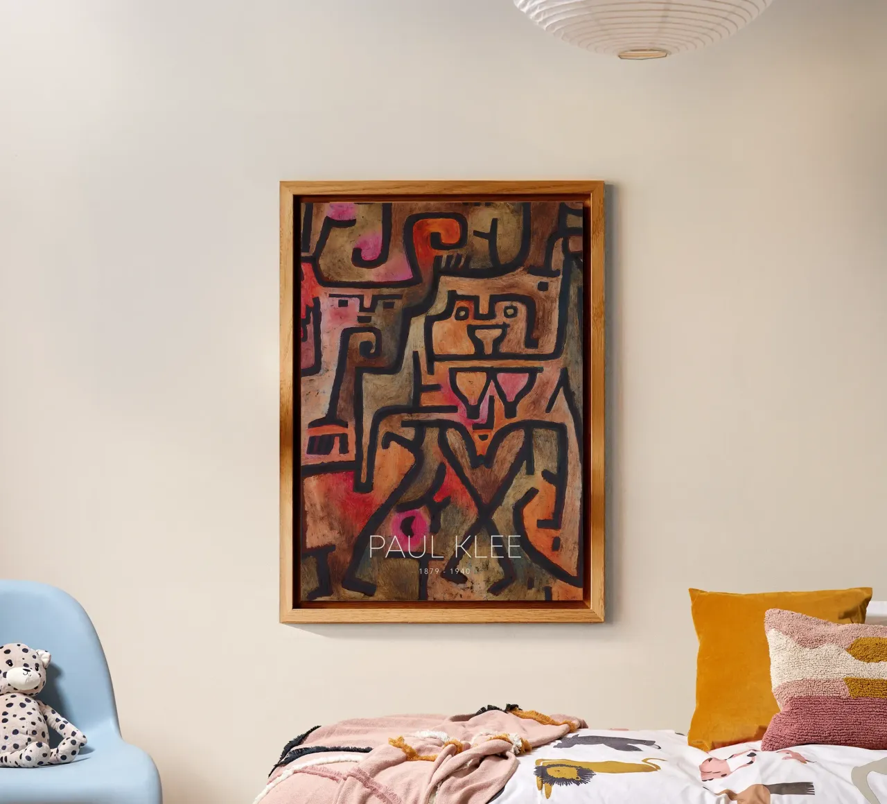 Paul Klee Formas entrelazadas - Abstracto Bauhaus aluminio dibond de NorwesClub