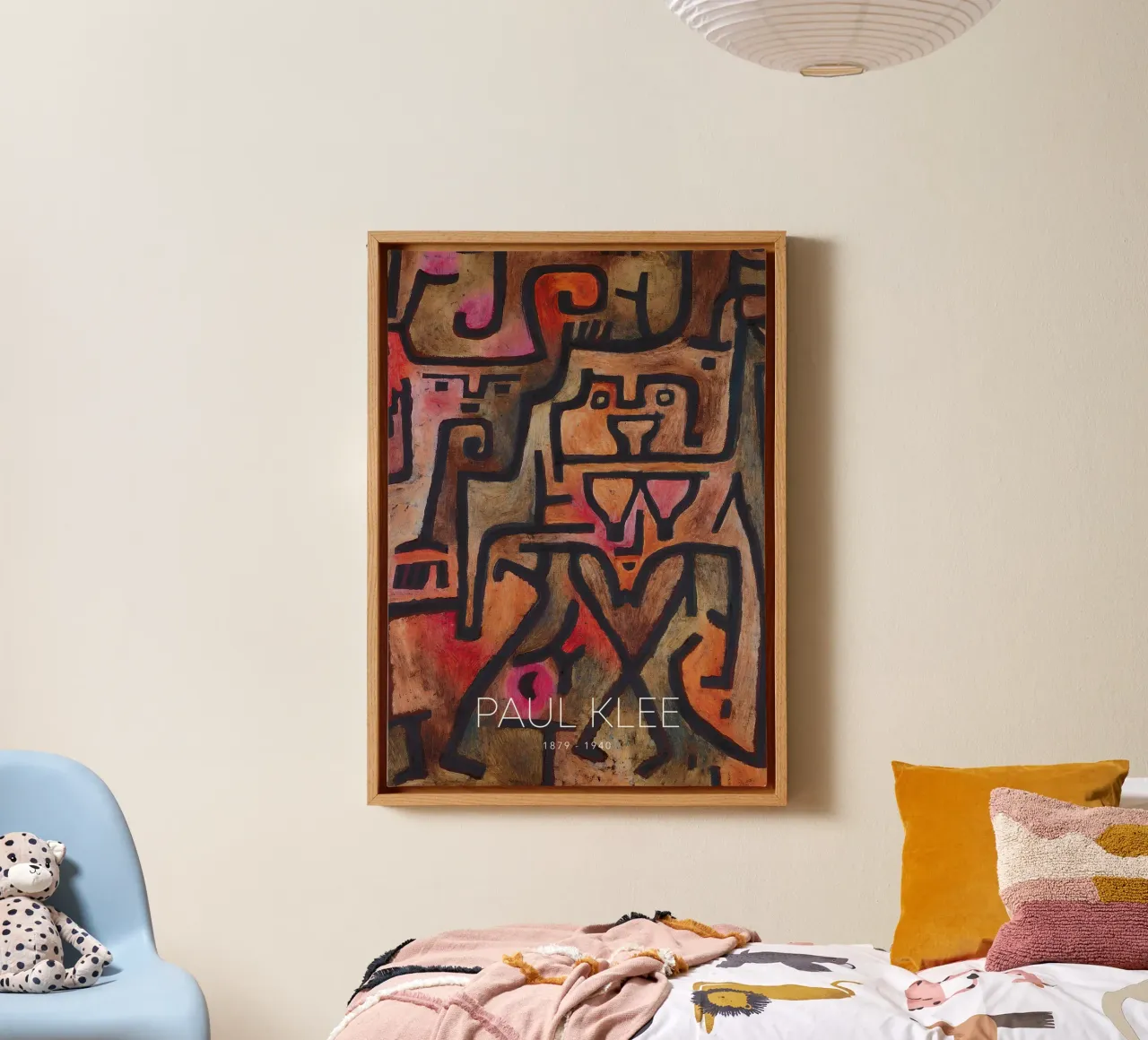 Paul Klee Formes imbriquées - Abstrait Bauhaus toile de NorwesClub