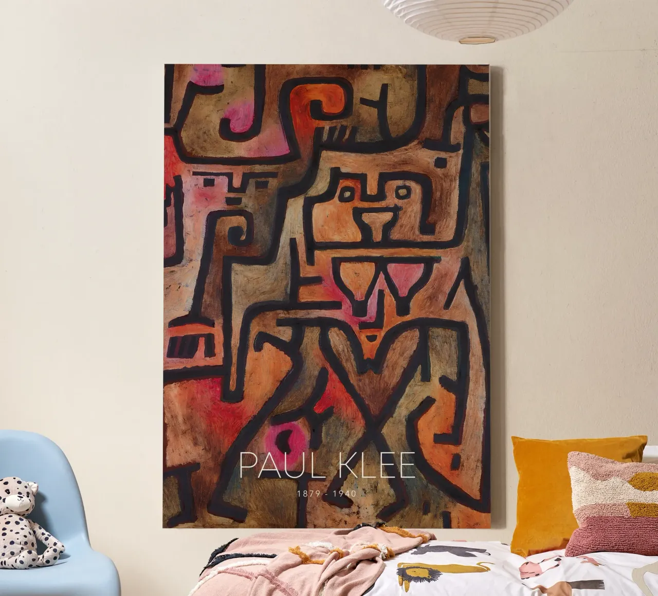 Paul Klee Formes imbriquées - Abstrait Bauhaus toile de NorwesClub