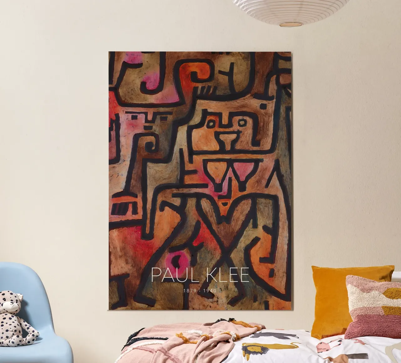 Paul Klee Ineinandergreifende Formen - Abstraktes Bauhaus Hahnemühle von NorwesClub