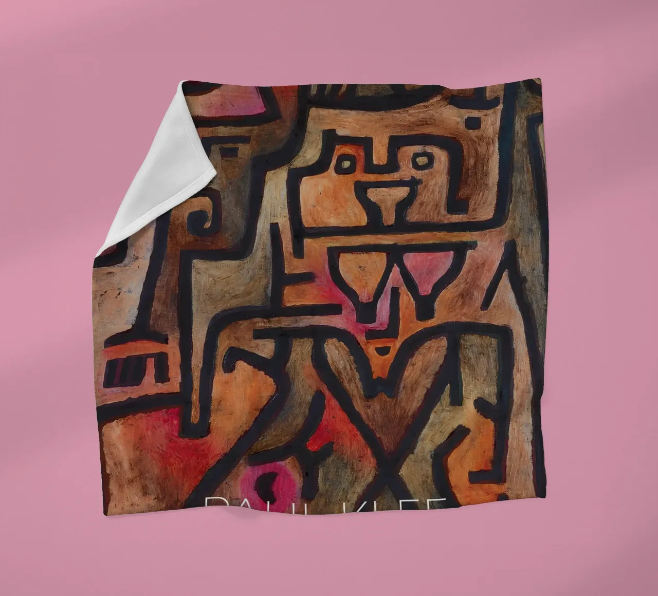 Paul Klee Ineinandergreifende Formen - Abstraktes Bauhaus Fleecedecke von NorwesClub
