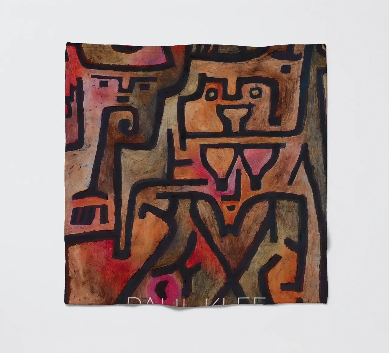 Paul Klee Ineinandergreifende Formen - Abstraktes Bauhaus Fleecedecke von NorwesClub
