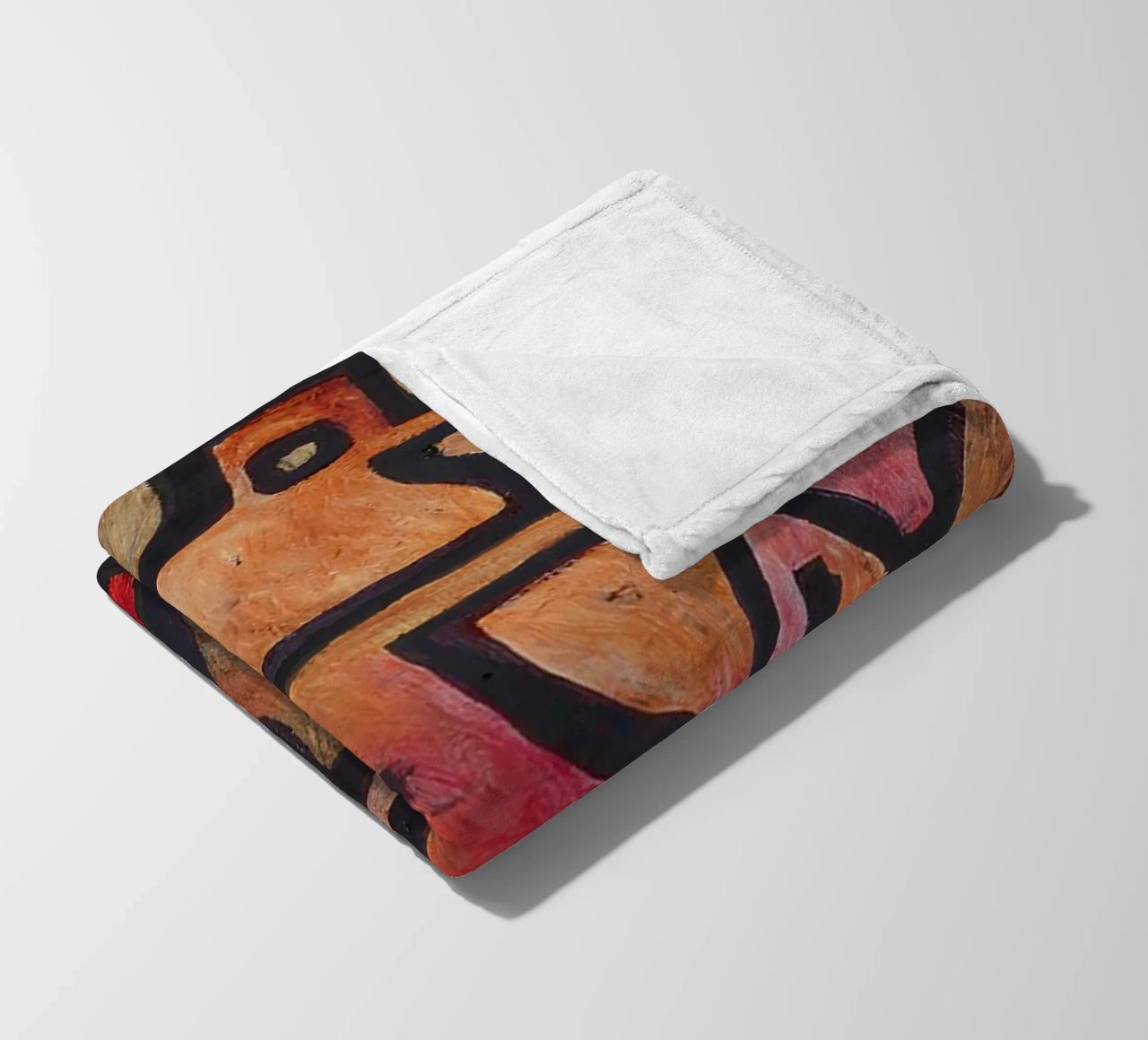 Paul Klee Interlocking Forms - Abstract Bauhaus fleece blanket by NorwesClub