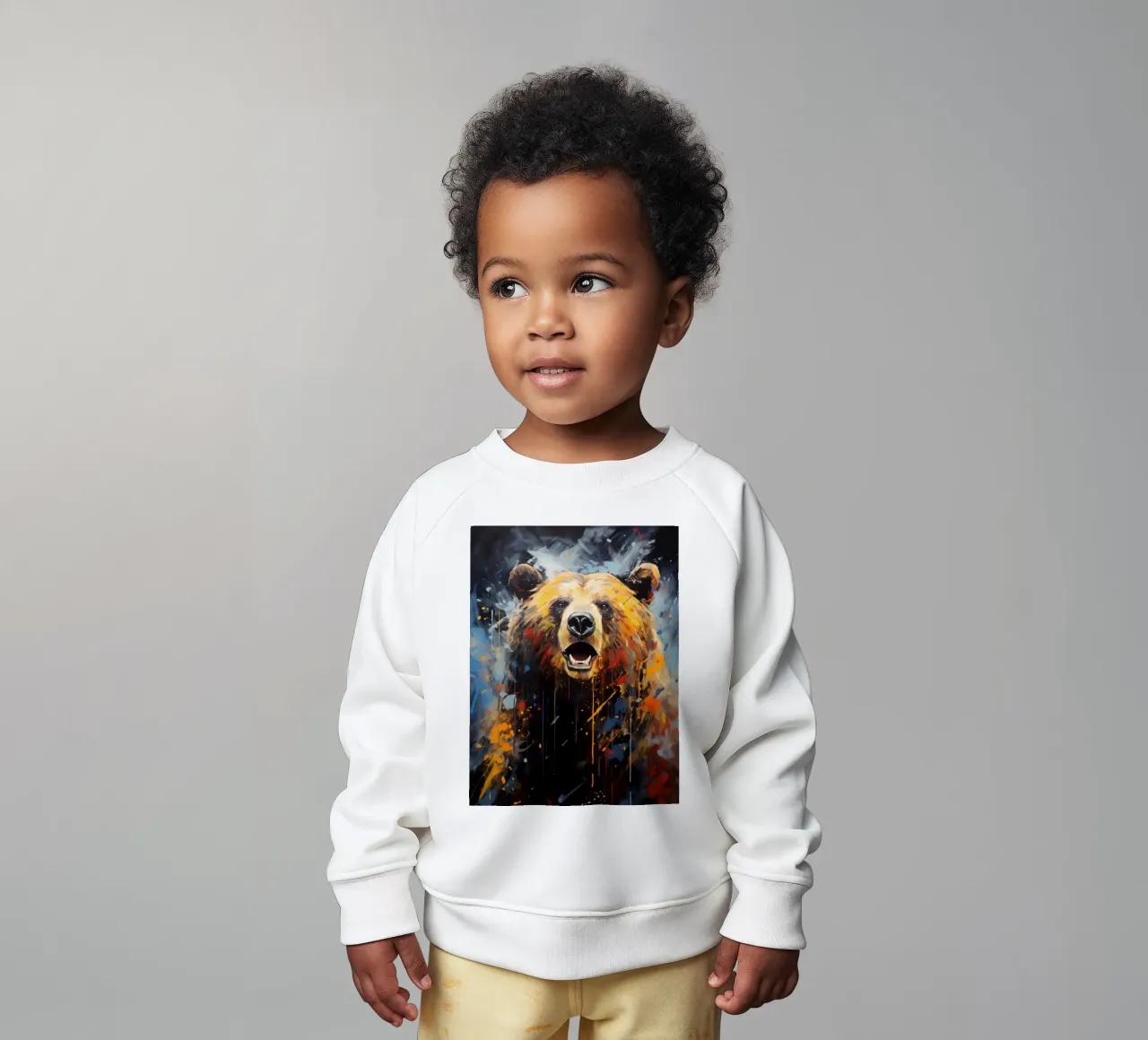 Bear Abstract 3 felpa neonato da Mateo