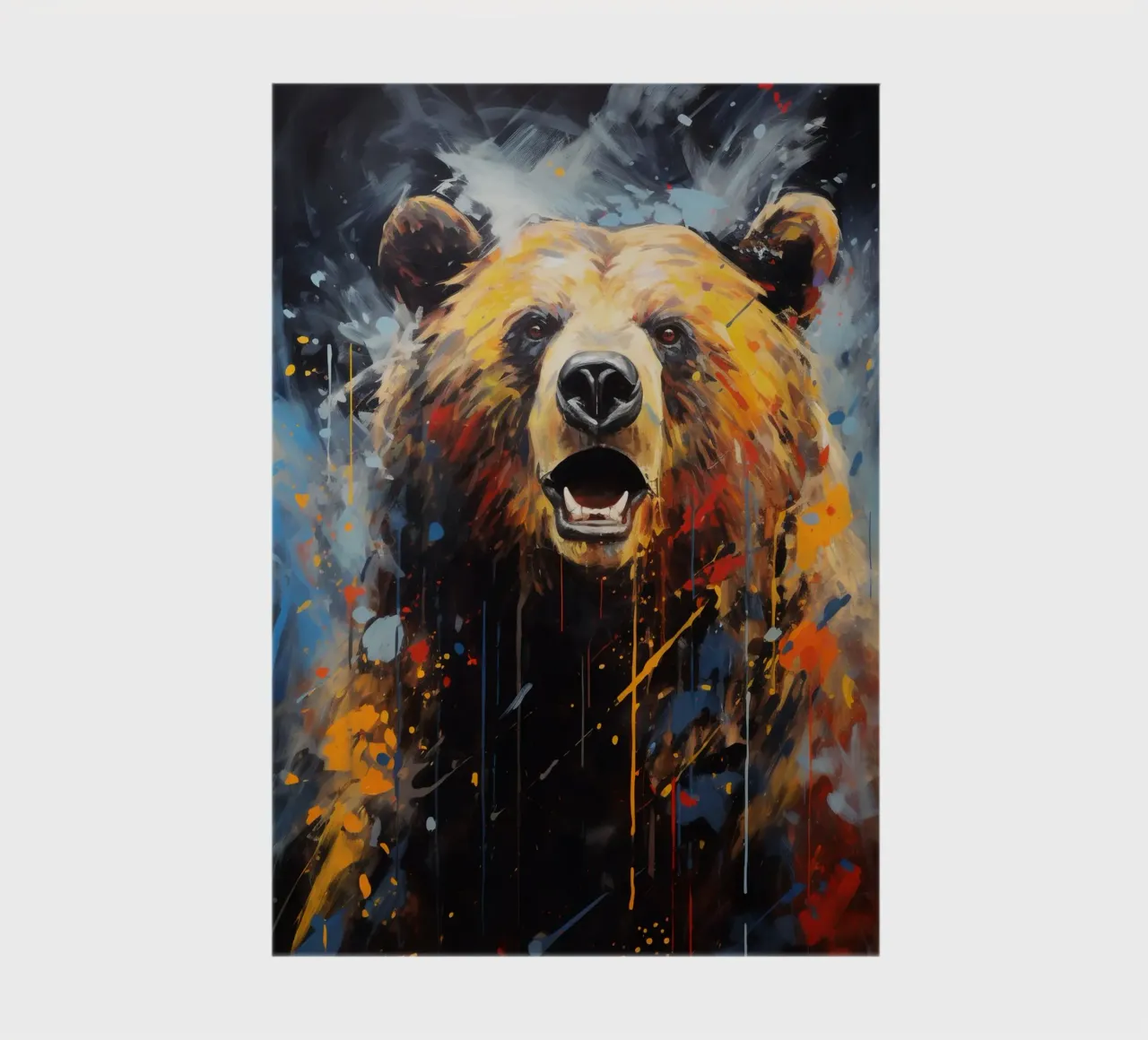 Bear Abstract 3 notebook by Mateo