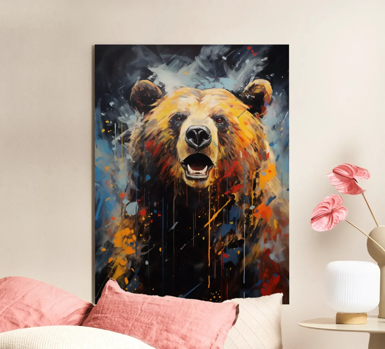 Bear Abstract 3 alluminio dibond da Mateo