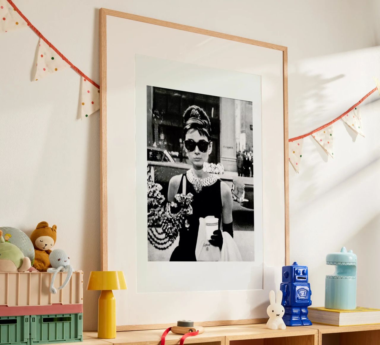 Audrey Hepburn in Breakfast at Tiffany's, 1961 poster by Gallery Print and Art Limited
