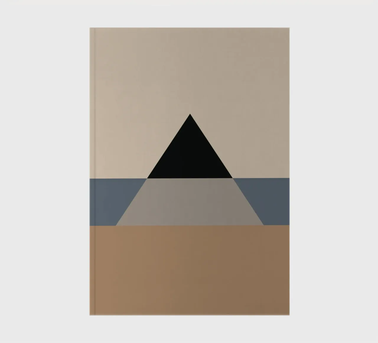 Minimal Muted color geometrical nordic art 06 notebook by Little Dean