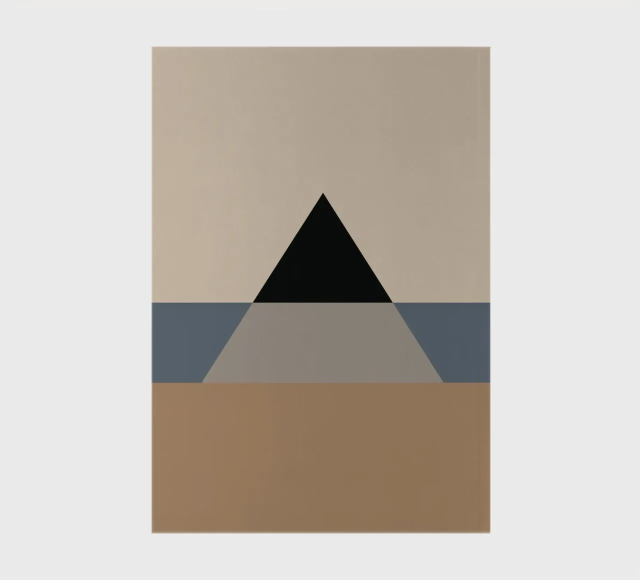 Minimal Muted color geometrical nordic art 06 notebook by Little Dean
