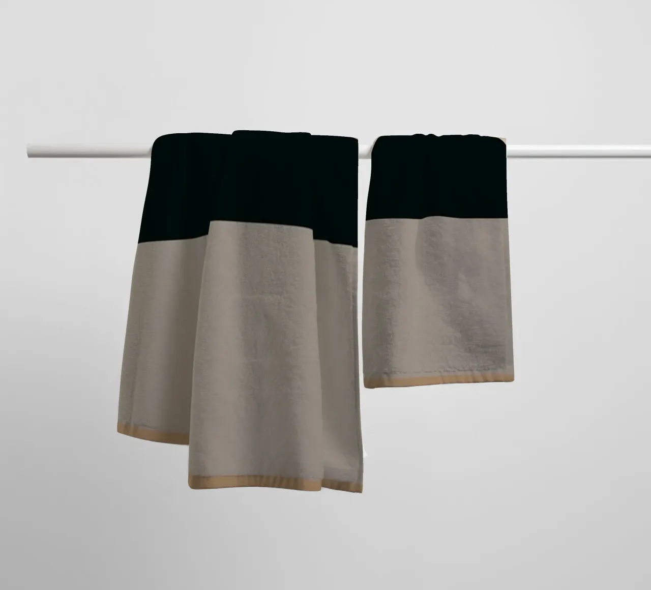 Minimal Muted color geometrical nordic art 06 towel by Little Dean