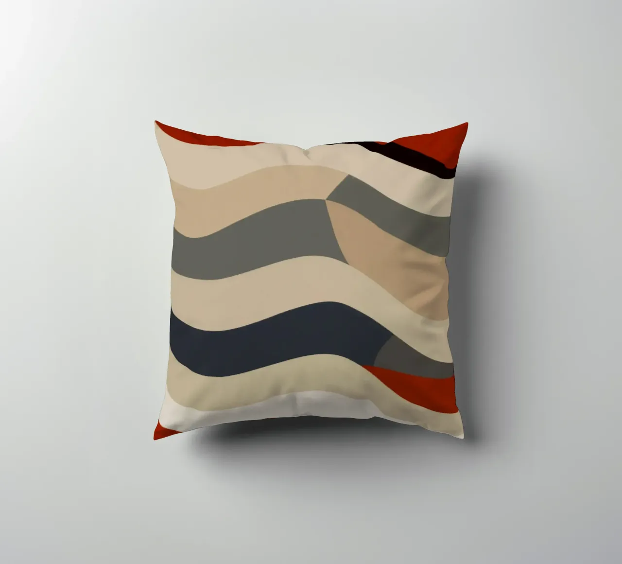 Bauhaus a righe ondulate cuscino da Little Dean