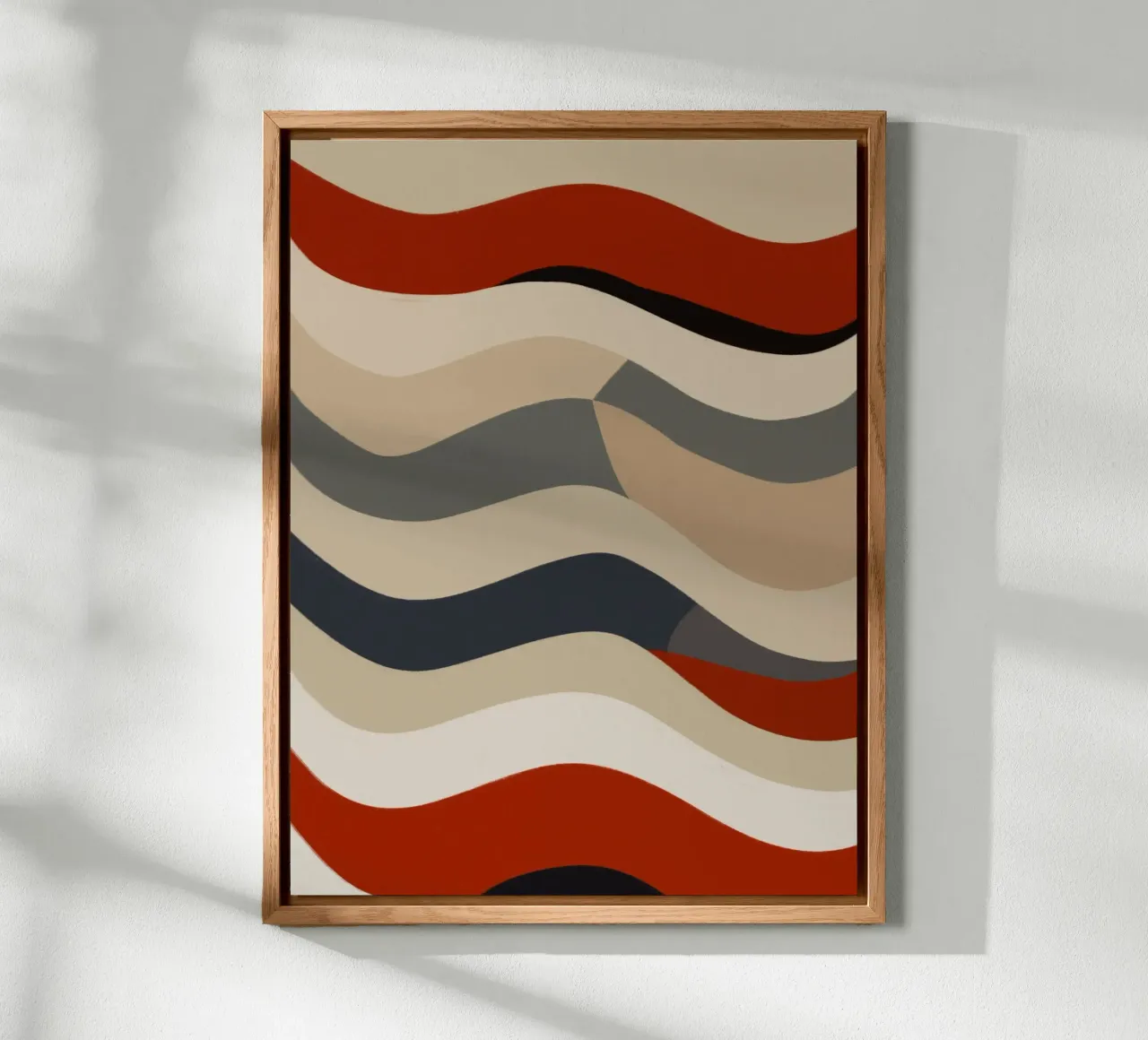 Bauhaus a righe ondulate alluminio dibond da Little Dean