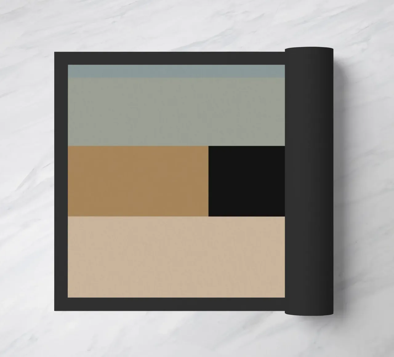 Minimal Colore tenue geometrico arte nordica 04 zerbino da Little Dean