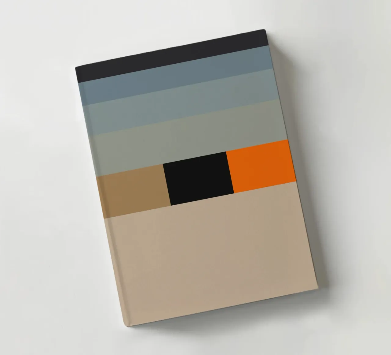 Minimal Muted color geometrical nordic art 04 notebook by Little Dean