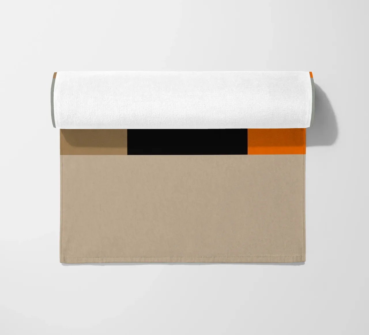 Minimal Muted color geometrical nordic art 04 beach towel by Little Dean