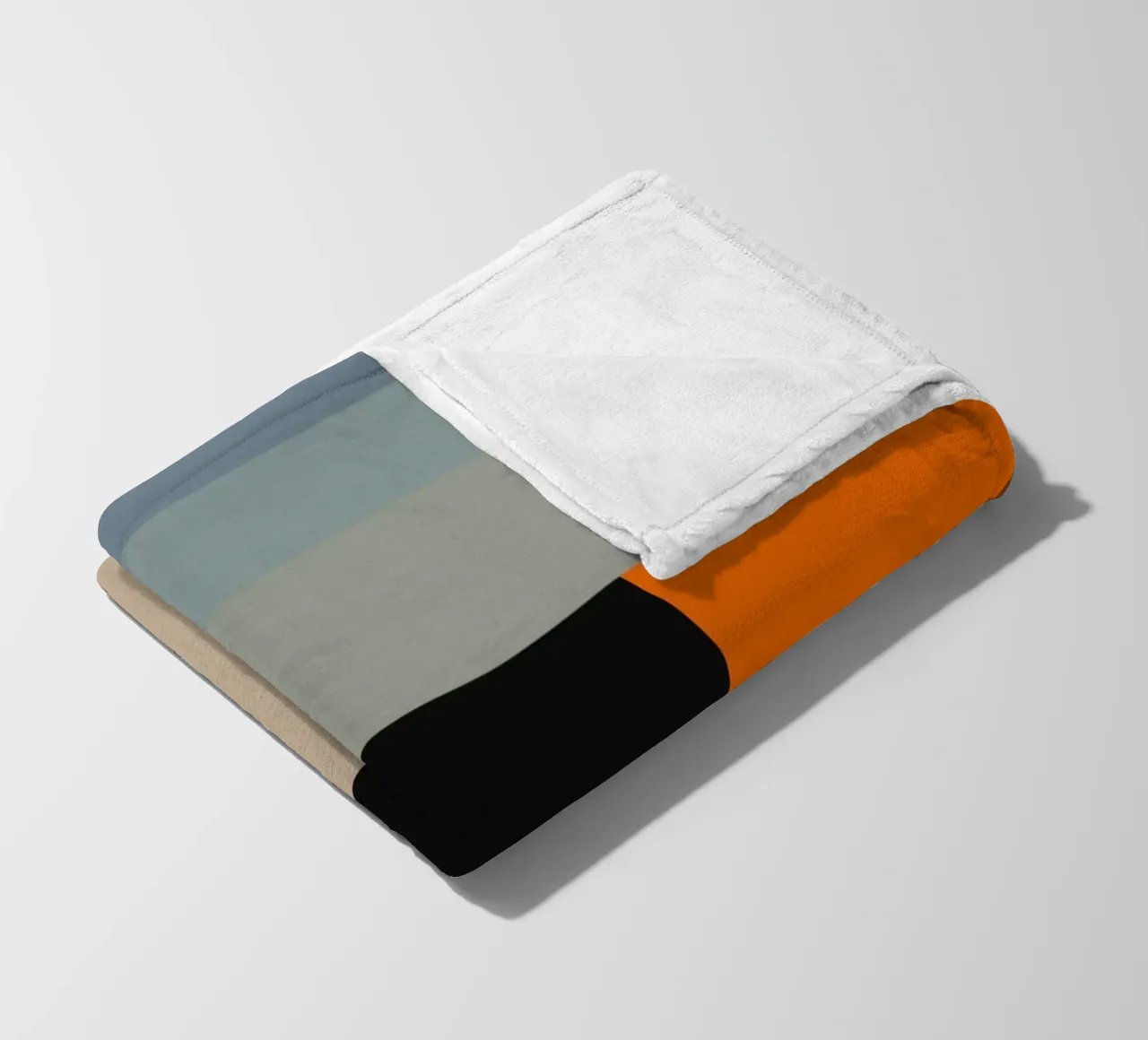Minimal Muted color geometrical nordic art 04 fleece blanket by Little Dean