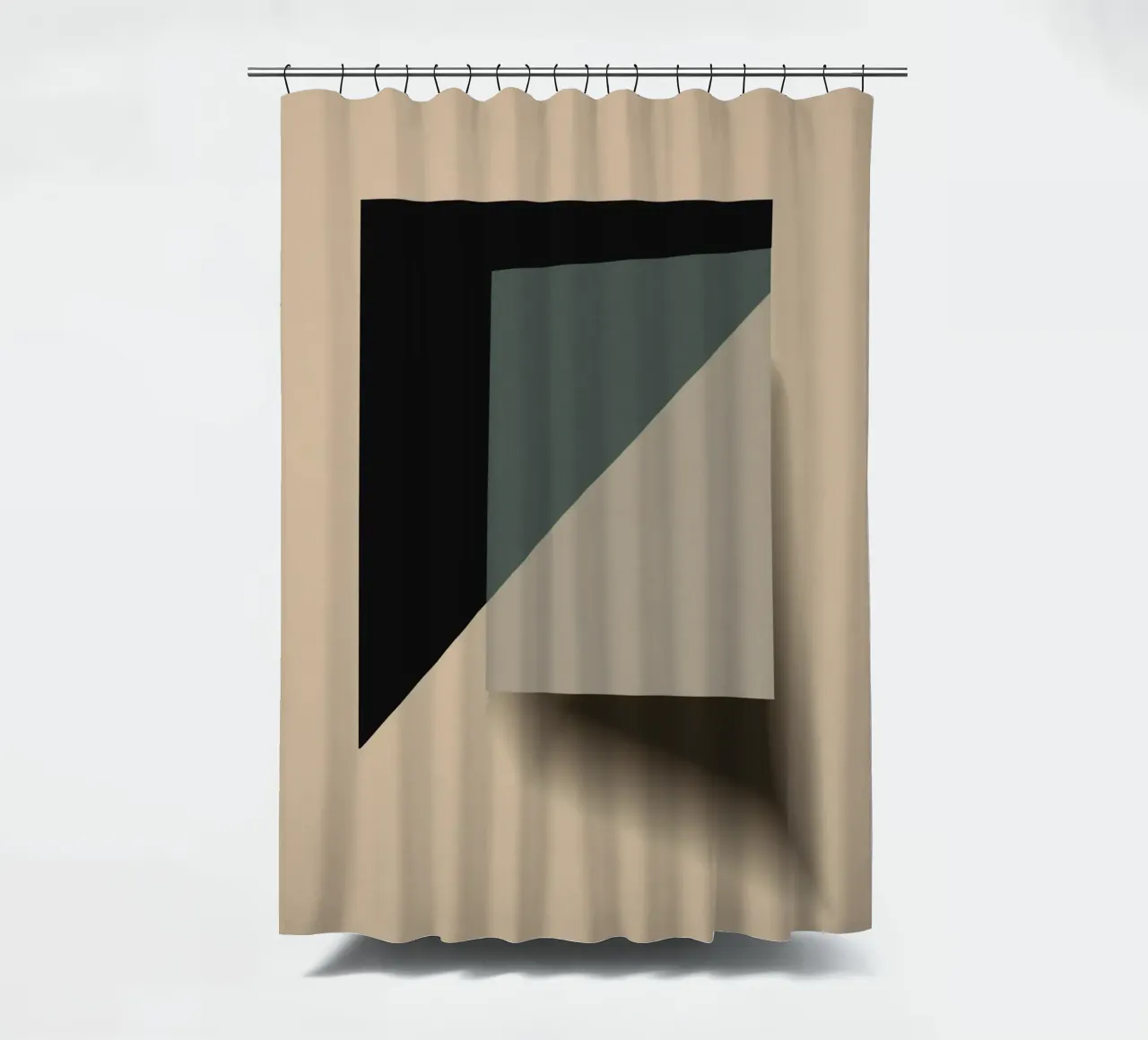 Minimal Muted color geometrical nordic art 05 shower curtain by Little Dean
