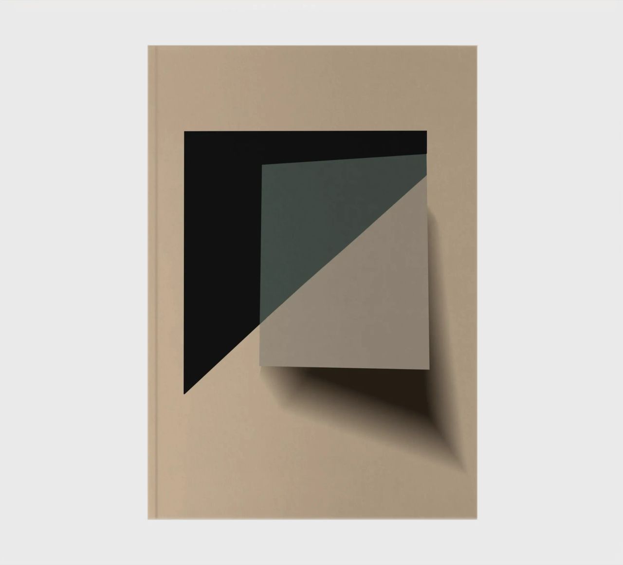 Minimal Muted color geometrical nordic art 05 notebook by Little Dean