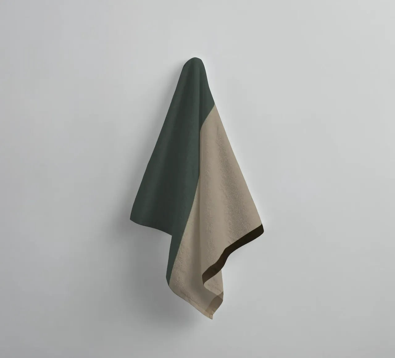 Minimal Gedempte kleuren geometrische nordic art 05 badhanddoek van Little Dean