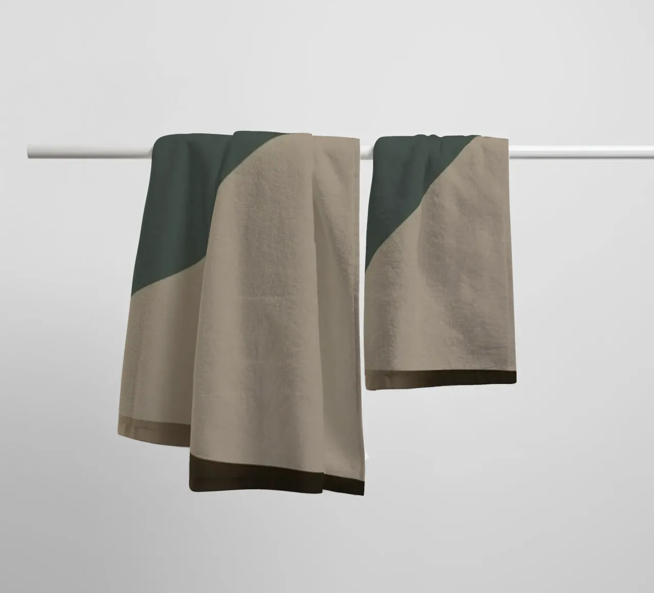 Minimal Muted color geometrical nordic art 05 towel by Little Dean