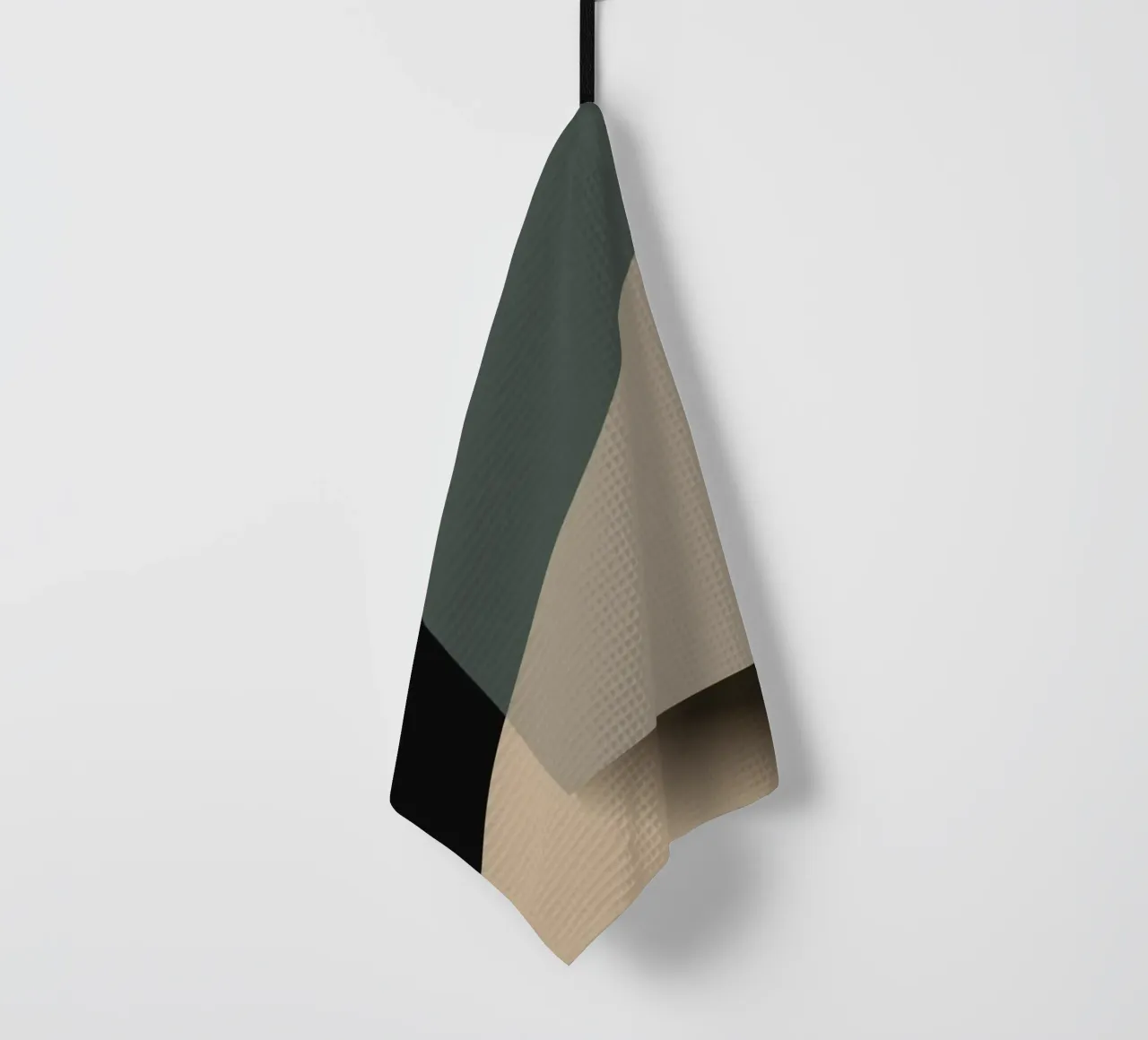 Minimal Gedeckte Farbe geometrische nordische Kunst 05 Geschirrtuch von Little Dean