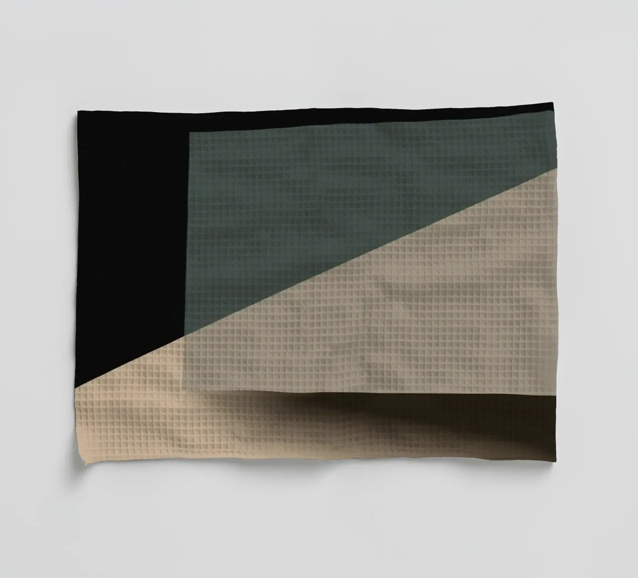 Minimal Gedeckte Farbe geometrische nordische Kunst 05 Geschirrtuch von Little Dean
