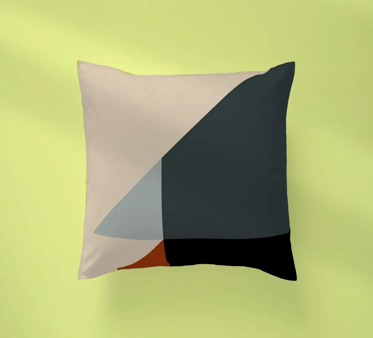 Minimal Arte nórdico geométrico de colores apagados 03 cojín de Little Dean