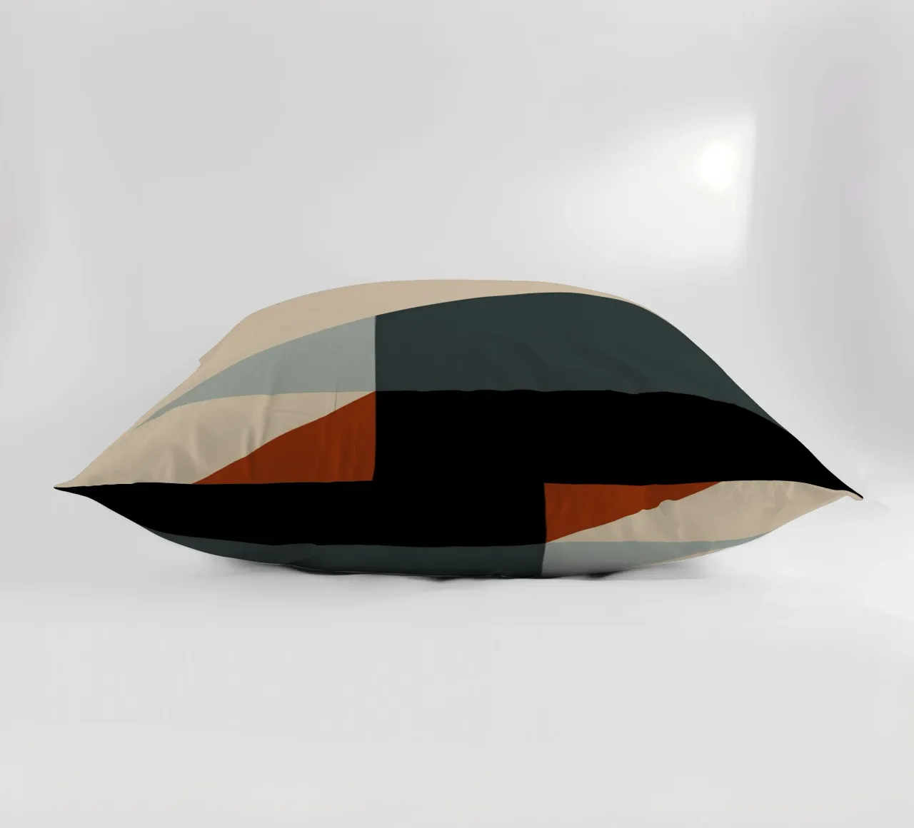 Minimal Arte nórdico geométrico de colores apagados 03 cojín de Little Dean