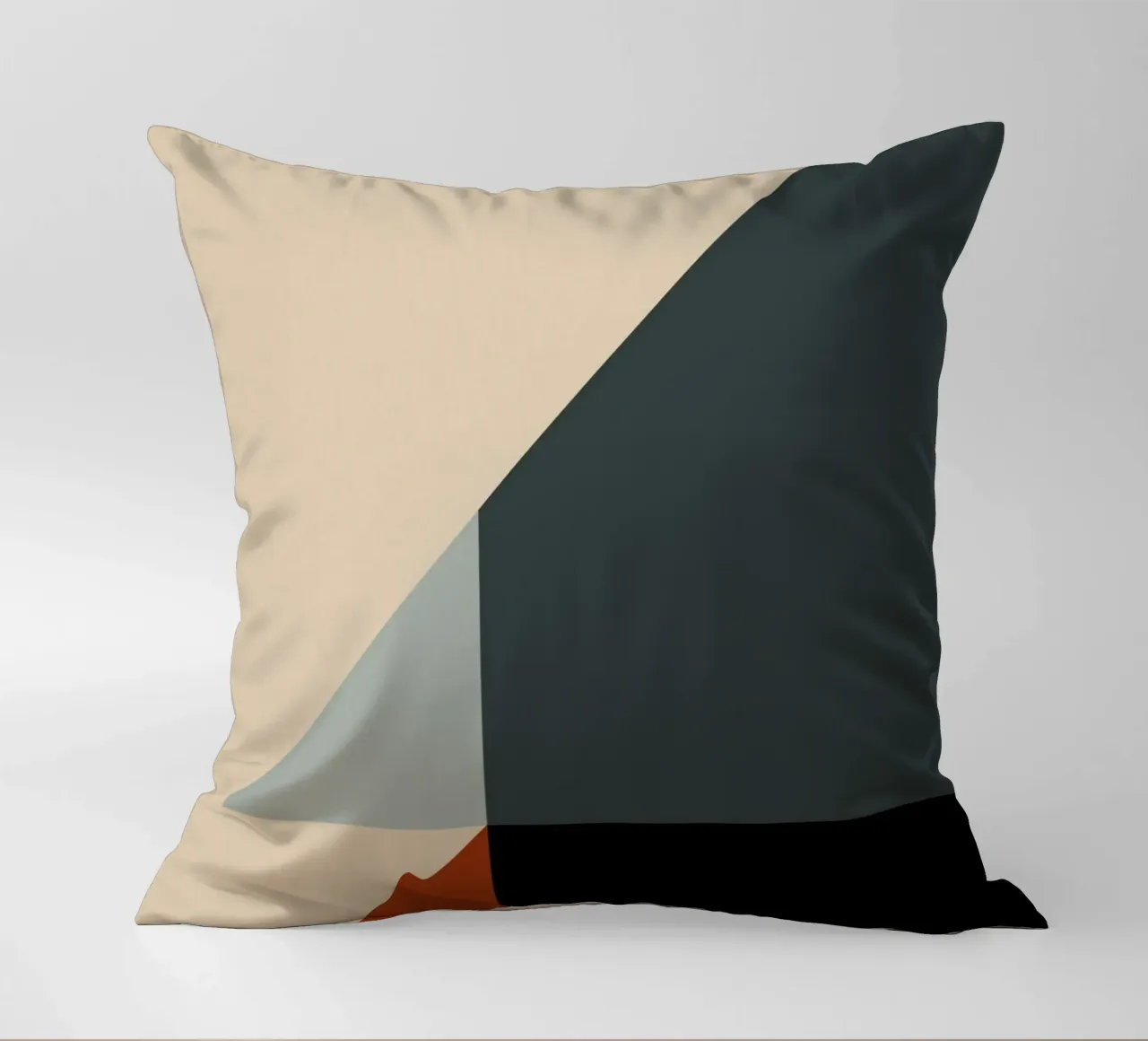 Minimal Arte nórdico geométrico de colores apagados 03 cojín de Little Dean