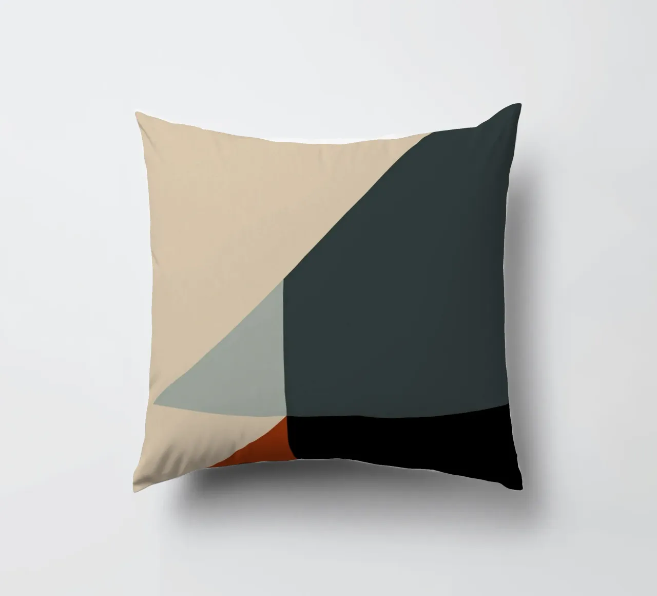 Minimal Arte nórdico geométrico de colores apagados 03 cojín de Little Dean
