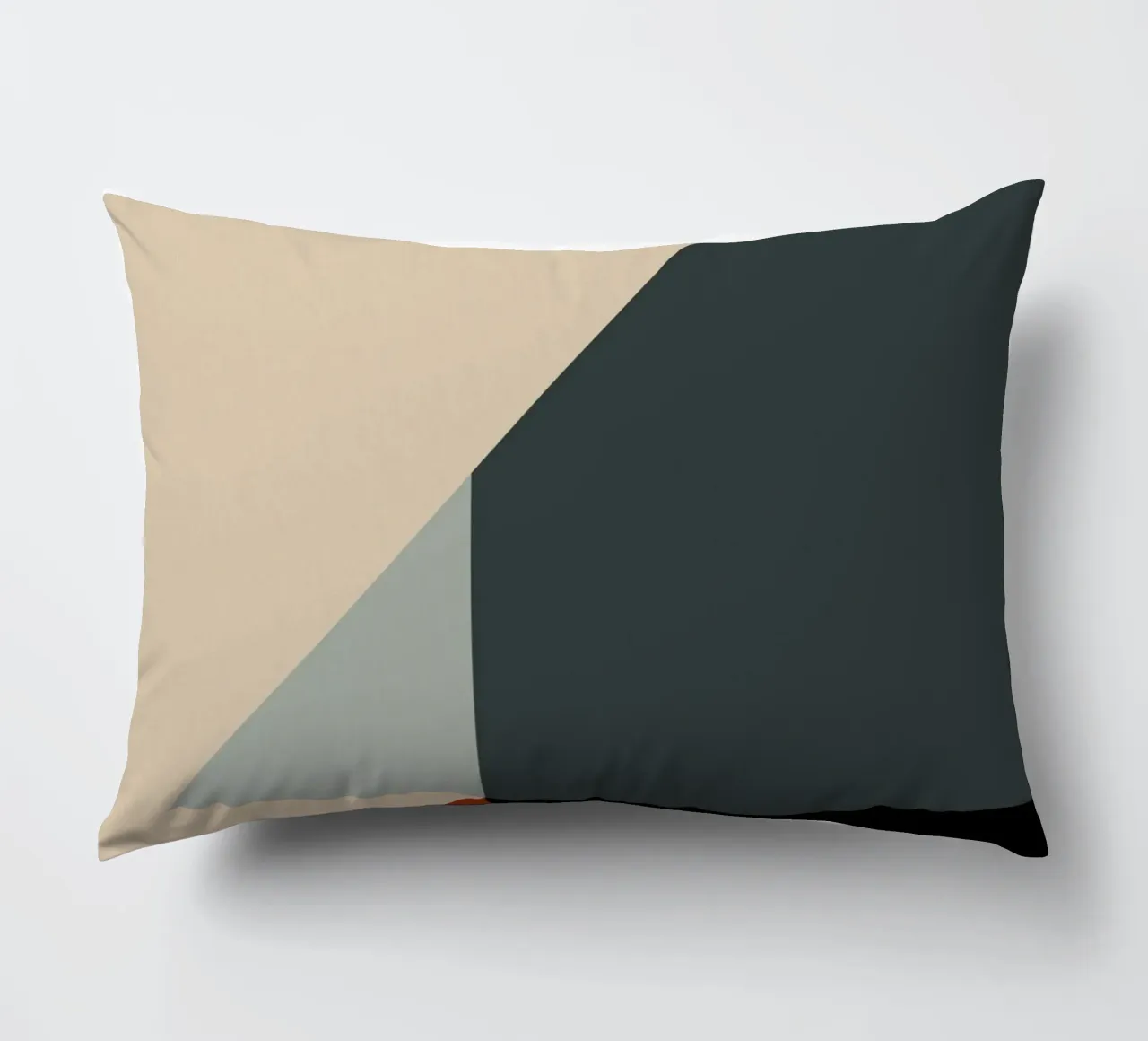Minimal Arte nórdico geométrico de colores apagados 03 cojín de Little Dean