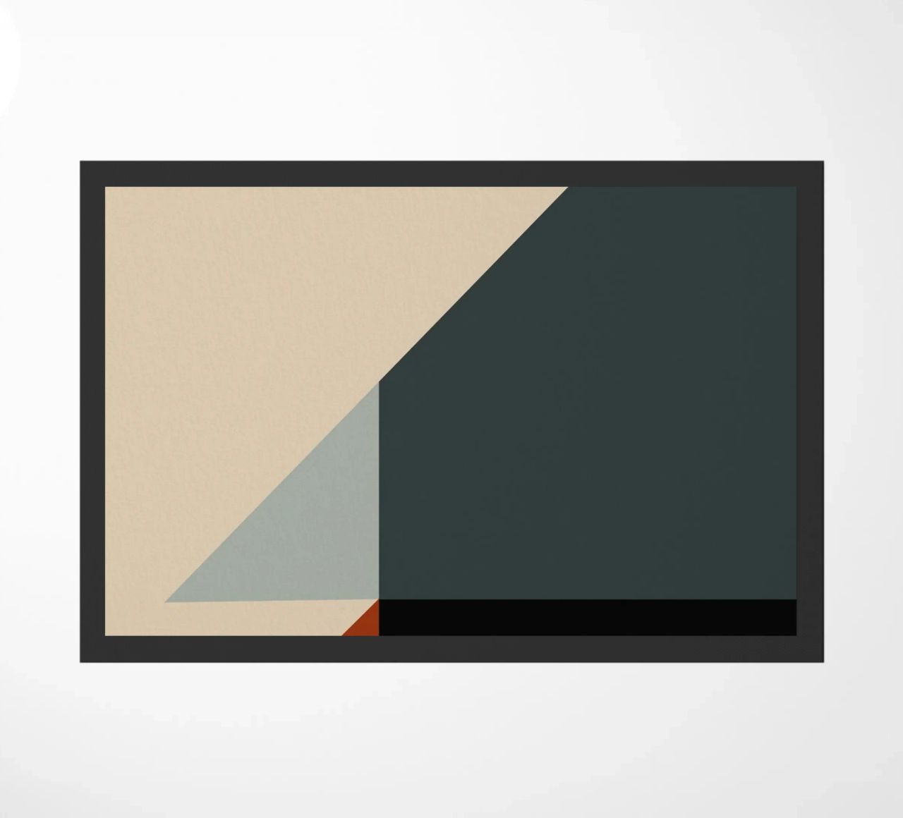 Minimal Colore tenue geometrico arte nordica 03 zerbino da Little Dean