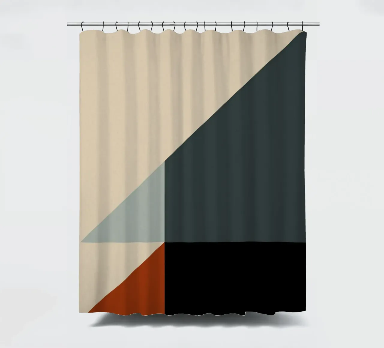 Minimal Muted color geometrical nordic art 03 shower curtain by Little Dean