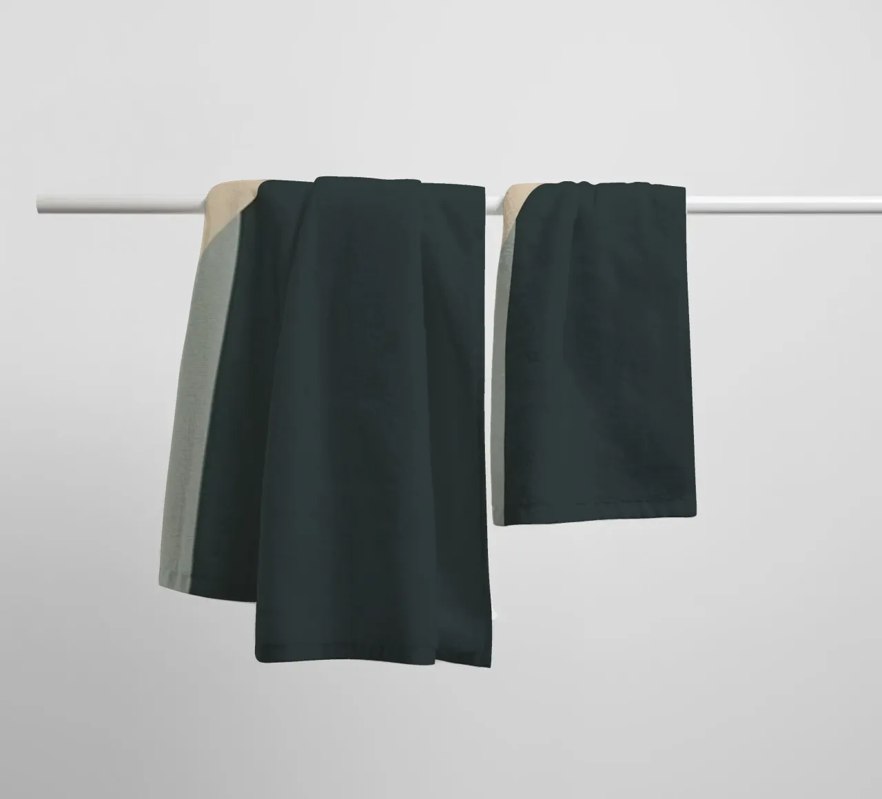 Minimal Muted color geometrical nordic art 03 towel by Little Dean