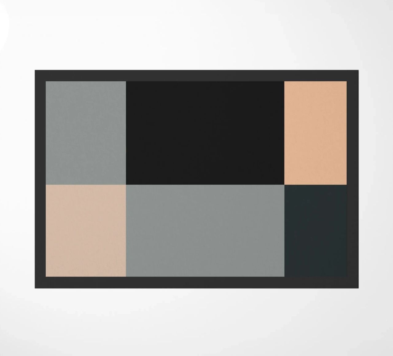 Minimal Colore tenue geometrico arte nordica 02 zerbino da Little Dean