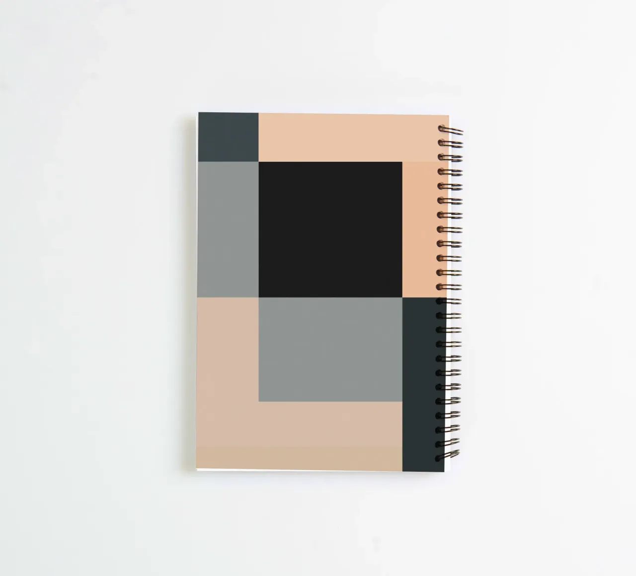 Minimal Muted color geometrical nordic art 02 spiral notebook by Little Dean