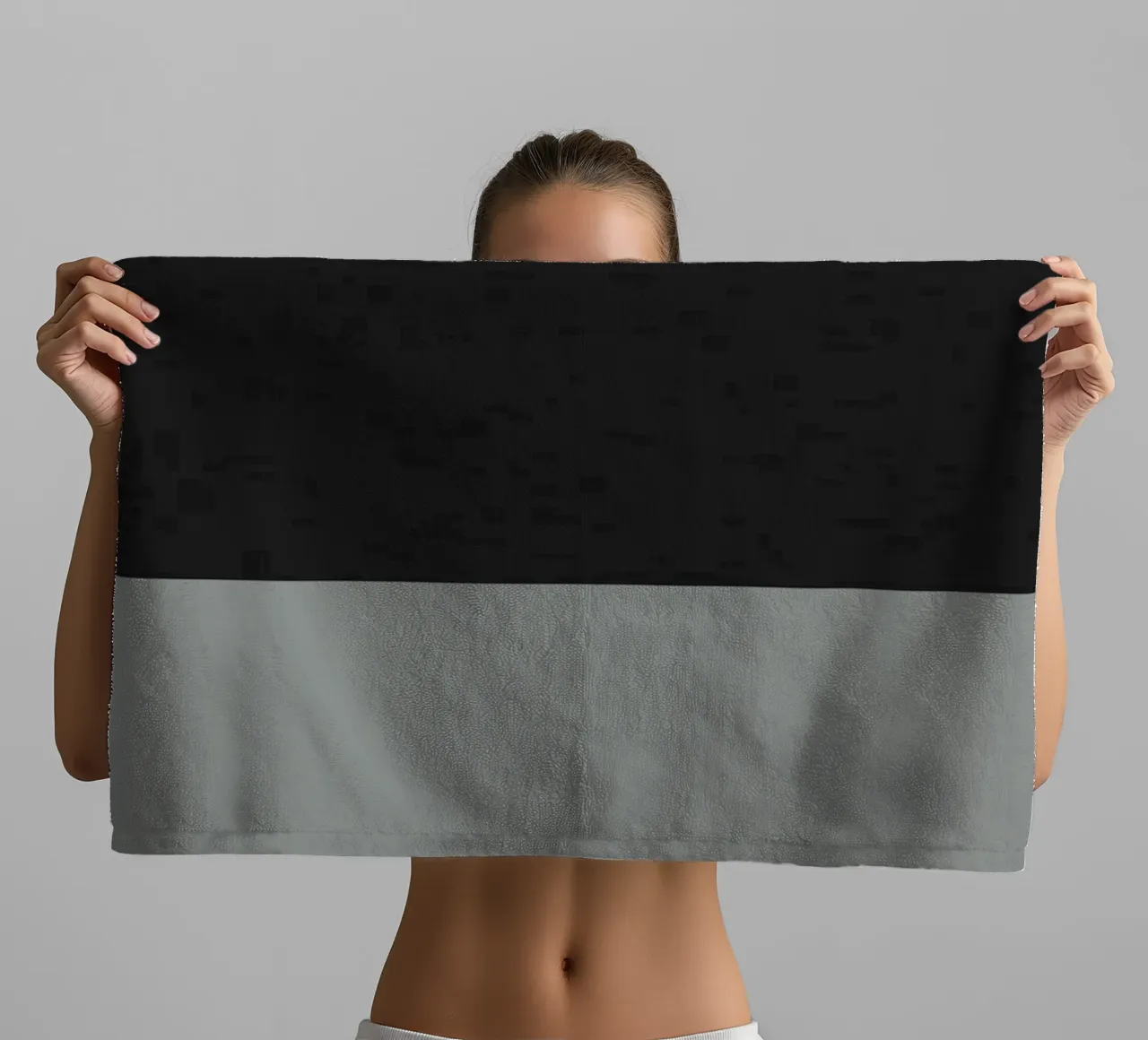 Minimal Gedempte kleuren geometrische nordic art 02 badhanddoek van Little Dean