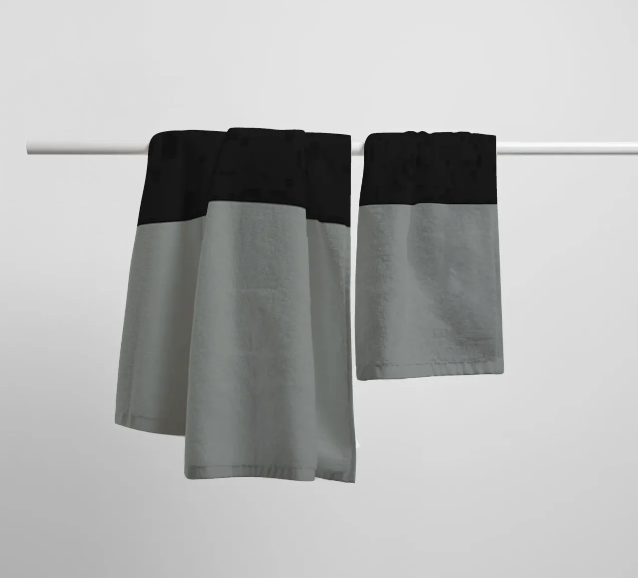 Minimal Gedempte kleuren geometrische nordic art 02 badhanddoek van Little Dean