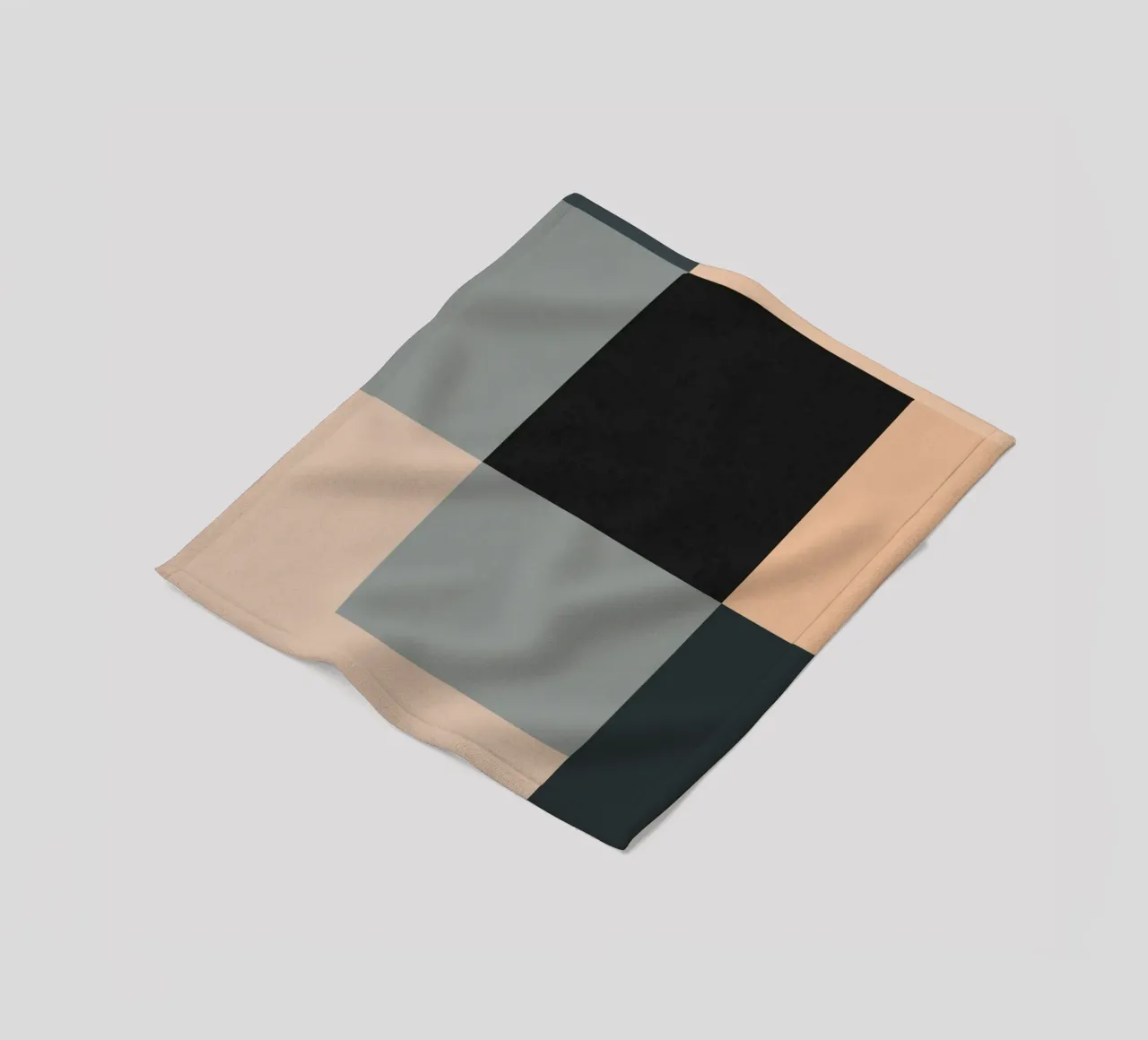 Minimal Muted color geometrical nordic art 02 fleece blanket by Little Dean