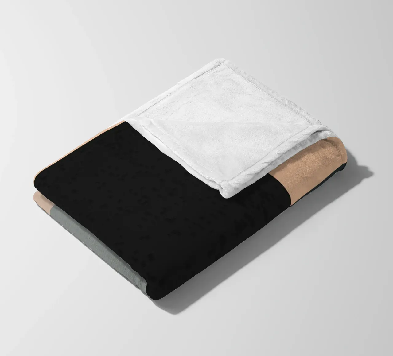 Minimal Muted color geometrical nordic art 02 fleece blanket by Little Dean