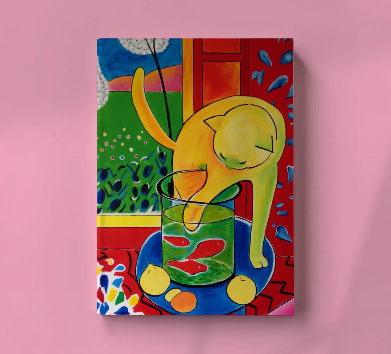Henri Matisse The Cat With Red Fish notebook by MinaHome