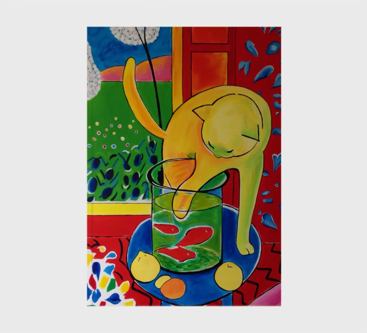 Henri Matisse The Cat With Red Fish notebook by MinaHome