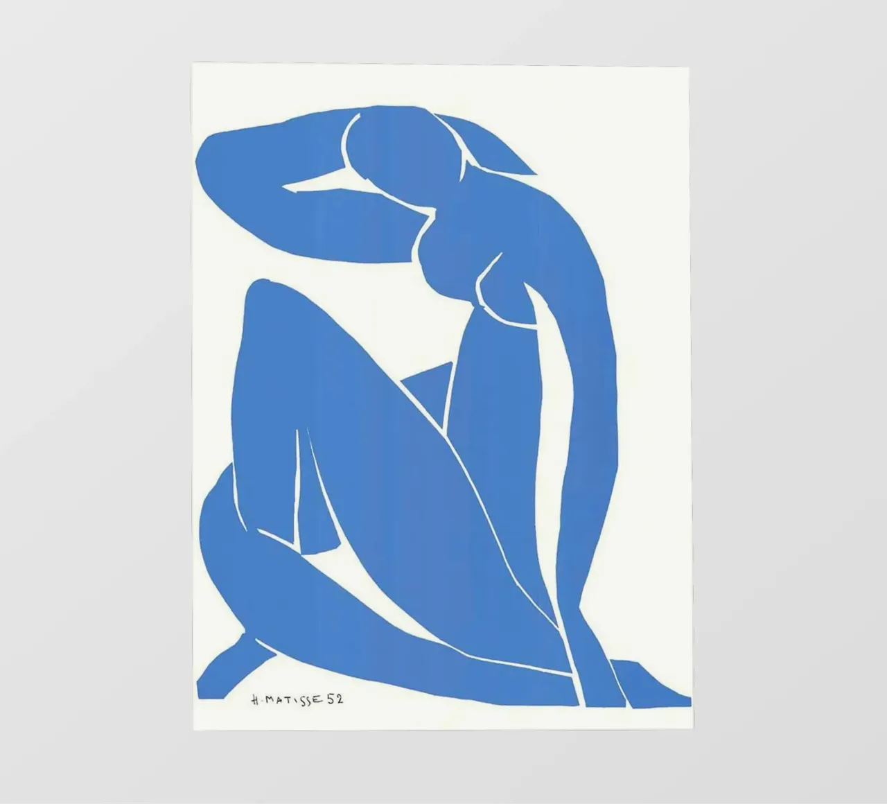 Nudo blu II, 1952 Henri Matisse pellicola backlit da MinaHome