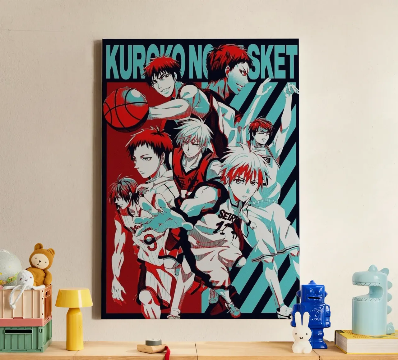 Kuroko No Basket tela con Cornice a cassetta da withandname